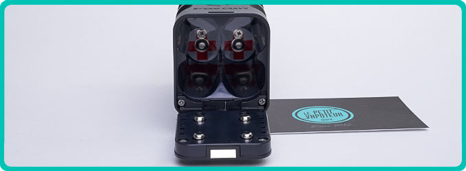 Logement des accus du Kit Titan PWM V2 Steam Crave